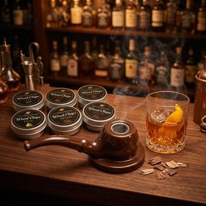 Ceramic <b>Pipe</b>-Shaped Whiskey Smoker-Bar Accessories - Product Image 1