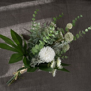 Bouquet de fleurs artificielles Qili avec eucalyptus et pissenlit pour la décoration de la maison et des mariages CF01050 - Product Image 3