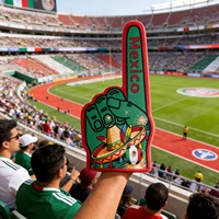 Doigt en mousse Mexique 1 - Accessoire patriotique pour événements sportifs
