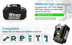 Xnjtg MAK-<span class=keywords><strong>18V</strong></span>-LI-10 Pin thay thế cho MAK Pin LXT 5Ah <span class=keywords><strong>Lithium</strong></span>-ion 18Volt công cụ bl1850b cho MAK Pin - Product Image 6