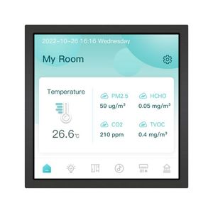 Interruptor de Pared Inteligente para el Hogar de Alta Calidad, Pantalla Táctil HD de 4 Pulgadas y 720 x 720P para Funciones de Interfaz, Conexión con Control KNX - Product Image 2