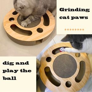 Ronde Kat Scrathcer Speelgoed Krabpalen Board Multi Functionele Grappig Speelgoed Indoor Katten Interactief Speelgoed - Product Image 5
