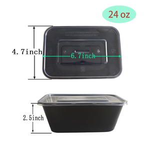 Contenitori per Alimenti da Asporto in Plastica Trasparente da 1000ML, Usa e Getta, Adatti al Microonde, per Ristoranti - Product Image 2