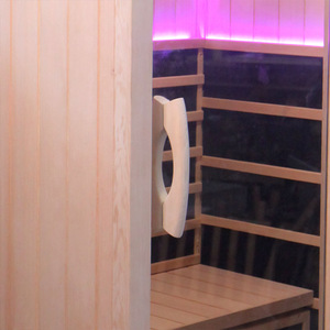 ICEMEND tradicional espectro completo infrarrojo médico bajo EMF rojo terapia salud húmedo seco vapor 2 personas interior infrarrojo SALA DE Sauna - Product Image 6