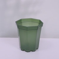 Pot de pépinière en plastique transparent de 9,8*9,5 cm, petit pot à fleurs pour plantes succulentes