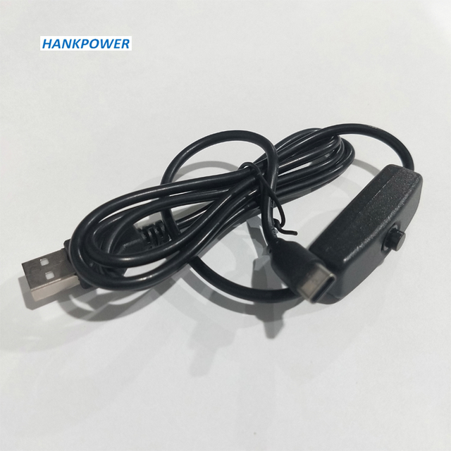 1m Type-C Switch Cable USB-C Power Supply Charging Cable with ON/OFF Switch