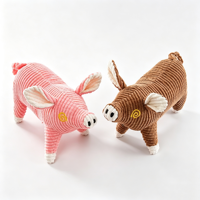 Jouets pour chiens en gros : Jouet en peluche de luxe en forme de cochon, durable, interactif, couineur, pour chiens et chats de taille moyenne à grande
