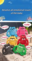 Boneka Monster Emosional Warna-Warni Anak-Anak Baru 2025, Set Boneka Emosi, Mainan Edukasi Sensorik untuk Anak-Anak, Bantal, Hadiah