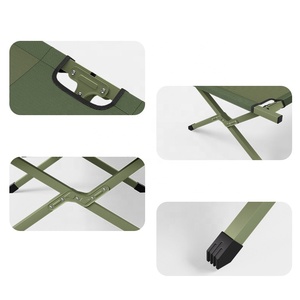 Lit de camping pliable réglable en acier moderne, design nouveau, portable, lit simple pliable - Product Image 2