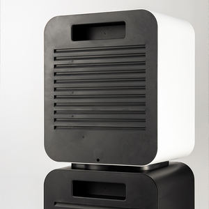 Ventilador Calefactor Eléctrico de Plástico de Doble Cubo OEM/ODM, Sistema de Calefacción Dual Rápido, Termostato Ajustable, Cable Calefactor Rojo Intenso - Product Image 5