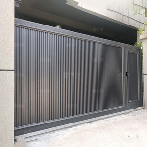 Giá nhà máy hengbo sắt hiện đại chính thiết kế cổng cantilever cổng nhôm đường lái xe an ninh cổng trượt - Product Image 2