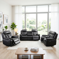 Ensemble de canapés inclinables modernes 3-2-1 en tissu pour salon, fauteuils inclinables de haute qualité et causeuse inclinable
