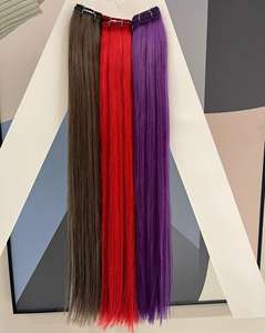 Venta al por mayor <span class=keywords><strong>Alano</strong></span> Super doble dibujado máquina rusa extensiones de cabello #3 marrón oscuro invisible de seda plana extensión de cabello Remy - Product Image 2