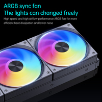 SNOWMAN 360mm ARGB Liquid CPU Cooler Advanced Water Cooling System with High-Performance Fans for Overclocking