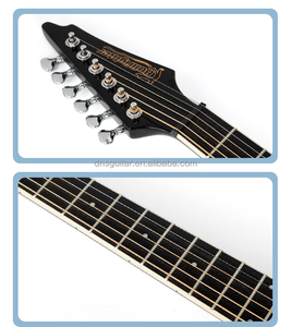 32 Inch Acoustic Guitar Deviser Flying-<b>v</b> Style Guitar Oem <b>Stringed</b> Instruments All Solid Wood Acoustic Guitar with Double-u3 Eq - Product Image 4