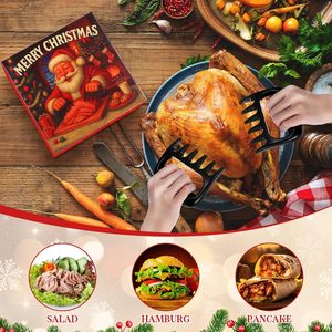 กรงเล็บพลาสติกสำหรับฉีกเนื้อ |   เครื่องมือฉีกไก่สำหรับทำบาร์บีคิว |   อุปกรณ์ปิ้งย่างในครัวทนความร้อน - Product Image 5