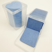 Colle pour extensions de cils en gros sous marque privée, tampons de coton bleus et roses pour le nettoyage, dissolvant d'adhésif pour cils