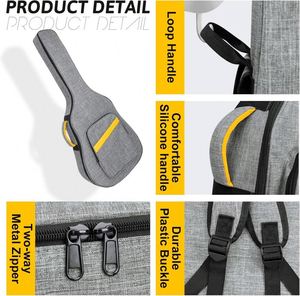 Muestra Gratuita de Instrumentos Musicales, Estuche para Teclado Acústico, Correa de Hombro Doble Ajustable, Bolsa de Transporte Suave, Bolsa Negra para Teclado - Product Image 2