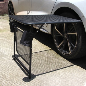 Table de travail réglable en acier pour camping et extérieur, montée sur pneu de véhicule, pour camion et SUV - Product Image 6