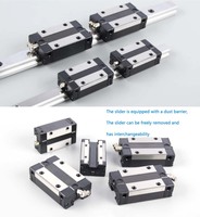 Rail de guidage linéaire à rouleaux robuste HGH45 2000 mm avec bloc pour machine de fraisage, robot portique