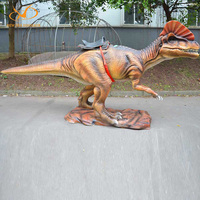 Dinosaure animatronique électrique télécommandé pour enfants, à utiliser en extérieur dans un parc