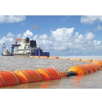 Tuyau de dragage offshore en PEHD PE100 de 500 mm et 630 mm, pipeline flottant pour projet d'extension portuaire