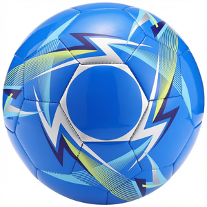 Balón de Fútbol Talla 5, Balón de Entrenamiento y Partido, Azul Multicolor, para Práctica al Aire Libre - Product Image 1