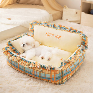 Neues Haustier bett für Hunde Katzen Haus Zwinger Soft Nest Welpe Kätzchen Sofa kissen Haustier bedarf Hunde matte Warmes Hunde bett - Product Image 1