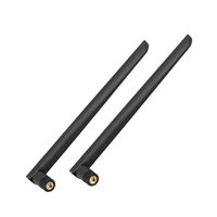 Antenne à lame à polarisation verticale double bande 2.4G 5.8G, antenne pliable en caoutchouc noir, gain 5DBI, connecteur mâle
