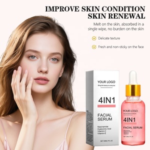 Sérum de soin de la peau 4 en 1 OEM avec vitamine B5, aloe vera et 30 ml pour le blanchiment du visage, anti-âge, marque privée - Product Image 4