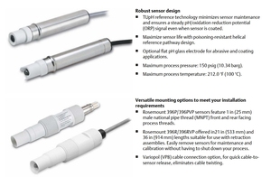 เซ็นเซอร์วัดค่า PH/ORP รุ่น Original 389/398/396PVP/396RVP 396P/3900 ราคาดี แบบจุ่ม - Product Image 2