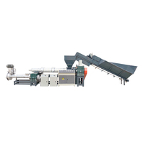 Granulateur de recyclage de plastique PP PE à double vis 100-300 kg/h, granulateur de recyclage de plastique PP PE en deux étapes