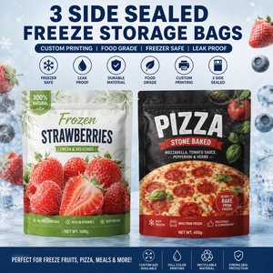 Sacs de congélation pour fruits, sacs d'emballage personnalisés pour pizzas avec impression intégrale - Product Image 1