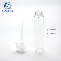 Bouteille de parfum en verre de taille 10*46mm avec pulvérisateur à pompe diffuse