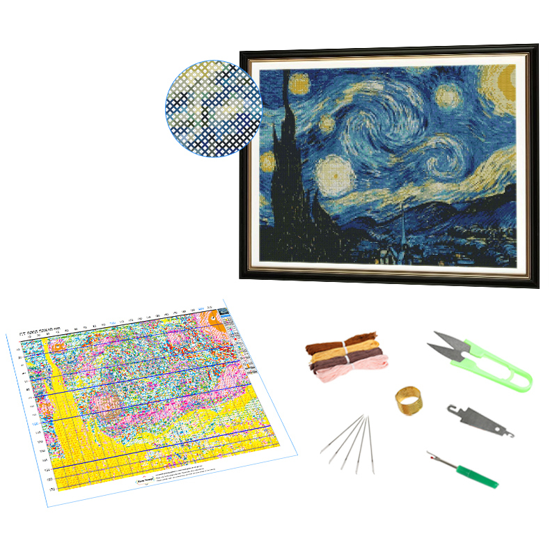Cross Stitch Embroidery Kits the Starry