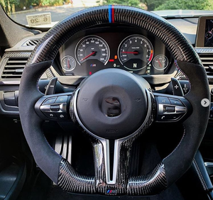 Volant en fibre de carbone personnalisé de haute qualité pour BMW F87 M2/F80 M3/F82 M4 F83 Cabriolet - Product Image 1