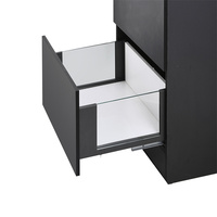 Glissières de tiroir modernes à fermeture douce en verre et métal pour cuisine et chambre