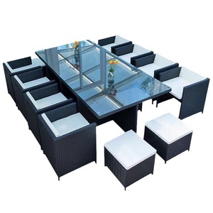 Juego moderno de ocio al aire libre, mesa de té de <span class=keywords><strong>Metal</strong></span> duradera y sombrilla impermeable y resistente al sol para Villa, patio, jardín - Product Image 5