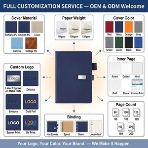 Libreta <span class=keywords><strong>de</strong></span> Cuero Saffiano PU con Cierre Metálico A5, Personalizable con Logotipo y Colores, 100 Hojas, para Oficina, Regalo, Venta al Por Mayor - Product Image 2