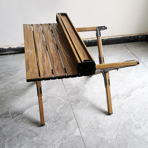 60 90 120cm da campeggio tavolo portatile in legno pieghevole burlynwood Grill tavolo all'aperto Barbecue Picnic campeggio tavolo e sedie <span class=keywords><strong>Set</strong></span> - Product Image 6