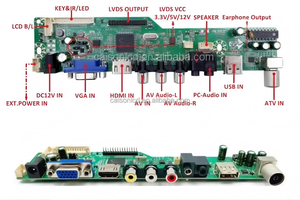 Placa Controladora LCD M6 V5.1 Compatible con Paneles de 3.5-110 Pulgadas 1920x1080 2K Placa Controladora LCD Universal para TV/<span class=keywords><strong>AV</strong></span>/PC/USB - Product Image 2