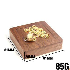 Món quà kỷ niệm tinh khiết gỗ trang sức khay vuông và thông tư hiển thị đứng thanh lịch hộp đồ trang sức - Product Image 5