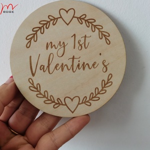Coffret <span class=keywords><strong>cadeau</strong></span> en bois pour la Saint-Valentin - 3 mm d'épaisseur, taille 10 cm - Product Image 2