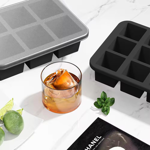 24 Holes Square Maker Mold <b>Silicone</b> Rubber Easy Release Ice Cube <b>Tray</b> with Lid - Product Image 2