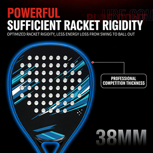 Raqueta de Pádel Elite de Fibra de Carbono 18K, Forma de Lágrima, Raqueta Profesional con Superficie Rugosa para un Juego de Alto Rendimiento - Product Image 2