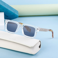 Lunettes de soleil carrées de marque de créateur célèbre, monture épaisse en PC, lunettes de soleil pour femmes, style rétro carré