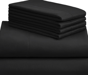Juegos de sábanas de algodón egipcio Premium 1000 de 100% hilos, juego de cama de bolsillo profundo de 4 piezas, ropa de cama estándar de Hotel sólido - Product Image 2