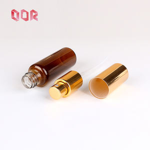 Flacon en verre ambré transparent à bille de 30 ml pour cosmétiques, emballage en verre pour sérum, huile essentielle, avec bouchon pulvérisateur - Product Image 2