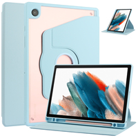 Étui de tablette anti-chute QY rotatif à 360 degrés en PC et cuir pour enfants, plusieurs couleurs, Tab A8 2021 X200/X205 10,5 pouces