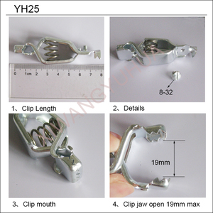40A Thép Mạ Kẽm Kim Loại <span class=keywords><strong>Clip</strong></span> Thiết Bị Đầu Cuối Pin Sạc Cá Sấu Kẹp Với Khởi Động - Product Image 4